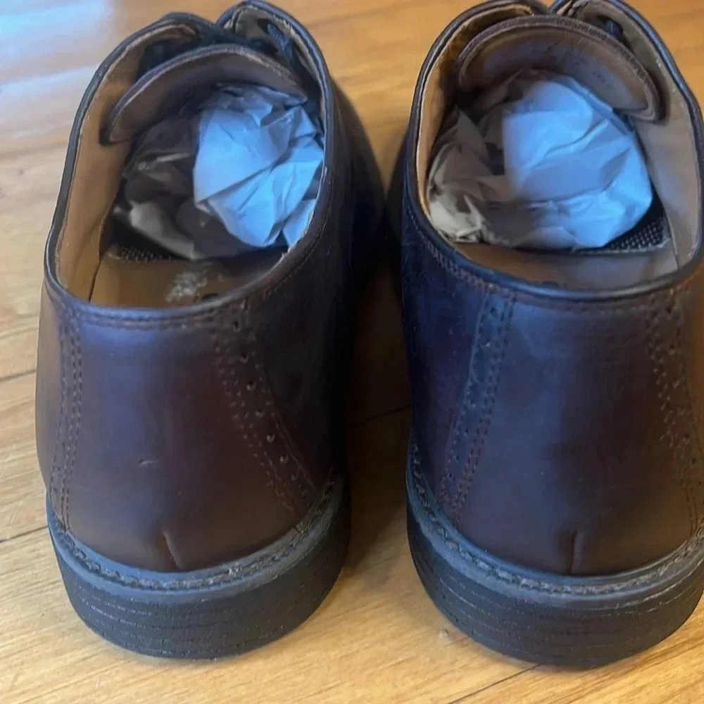 Hollis Wingtip Dk Brown Nu buck, Johnston&Murphy Men's Size 10.5